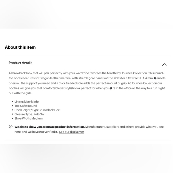 Mirette Chelsea Boots By Journee Gray Size 9 - Picture 15 of 15